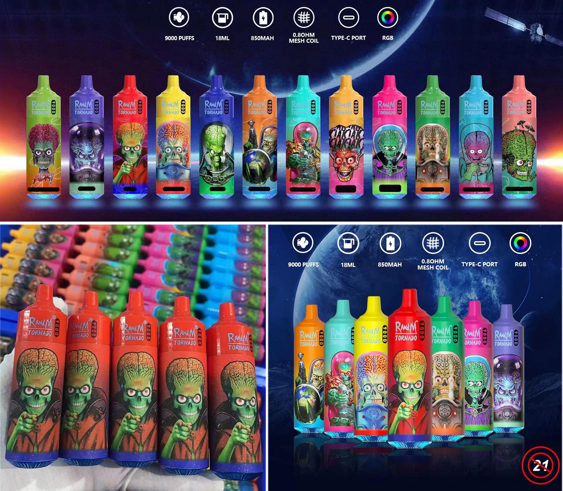 RandM Tornado 9000 Caladas Vapers Desechables